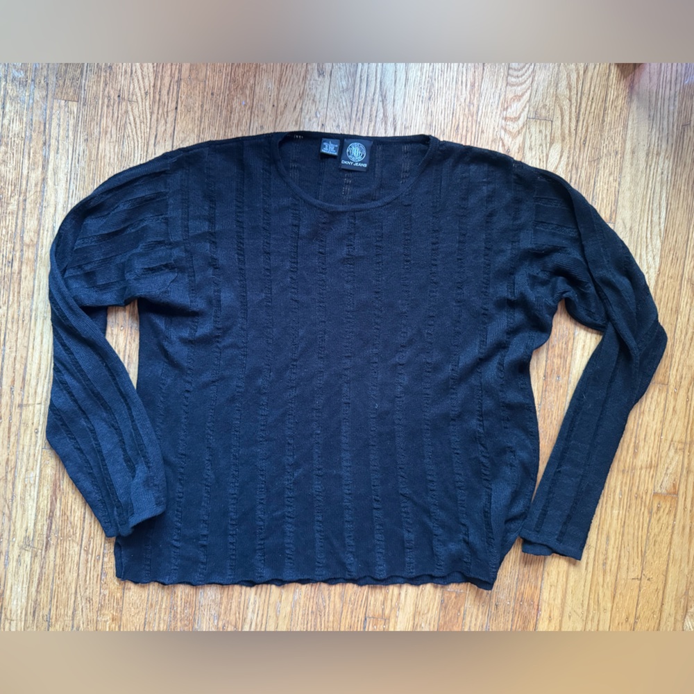 VINTAGE DKNY distressed knit